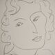 Henri Matisse : Jeune fille au sourire en coin, lithographie signée