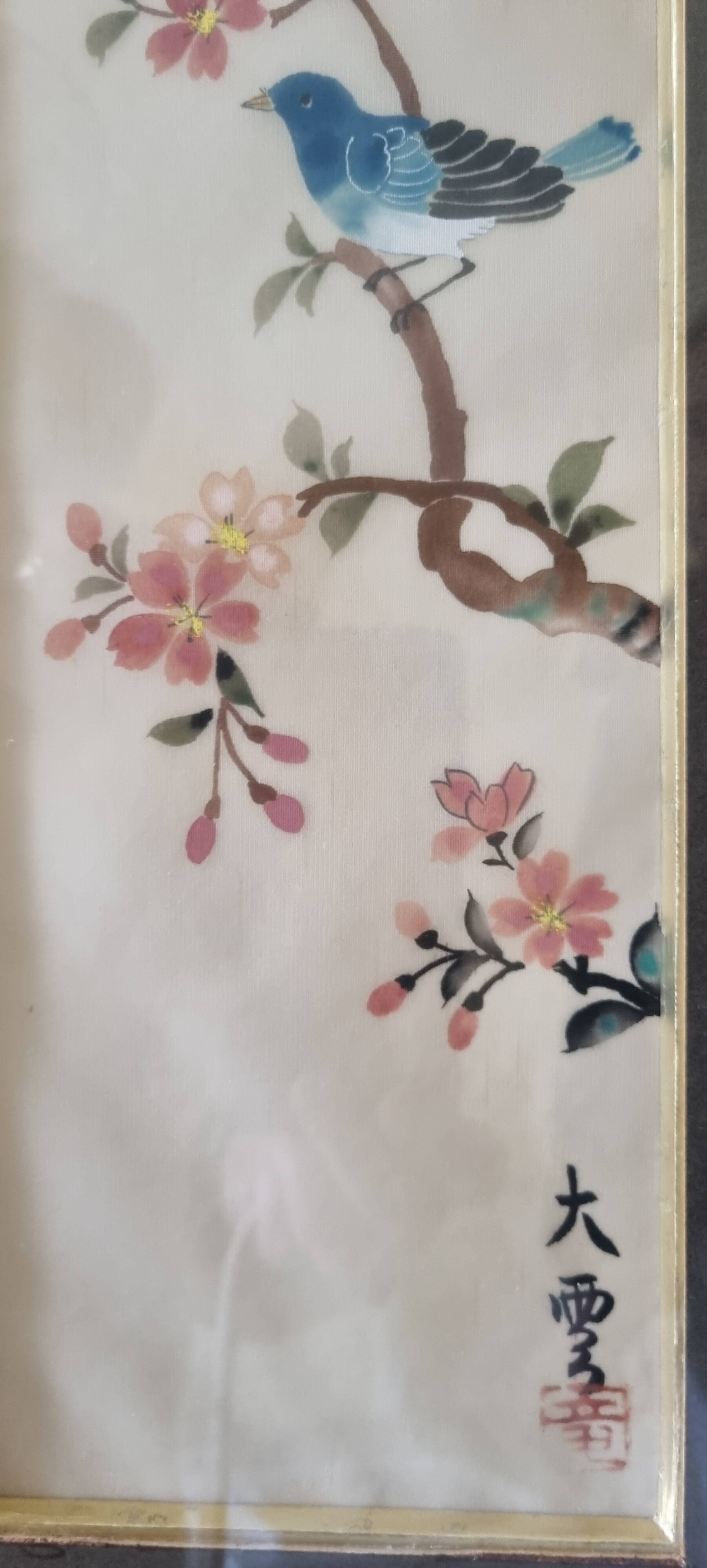 Vintage Chinese paintings on silk