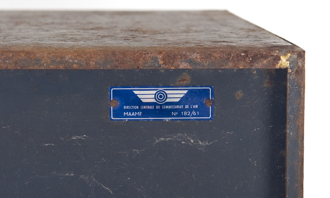Metal cloakroom of the air force 1960 industrial