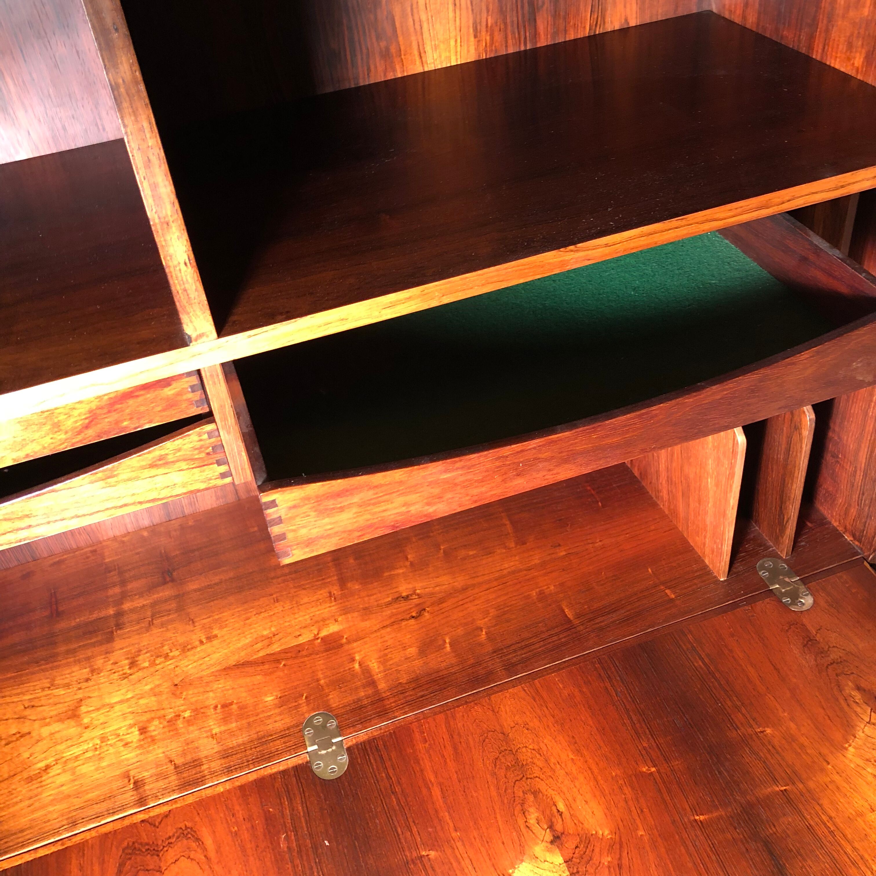 Scandinavian bookcase in the 1960s rosewood