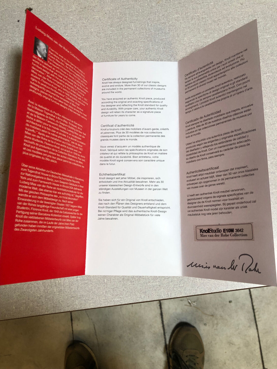 Lit de repos Knoll vintage par Mies van der Rohe