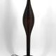 Important brutalist / Africanist lamp in wood – 1950s-1960s