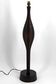 Important brutalist / Africanist lamp in wood – 1950s-1960s
