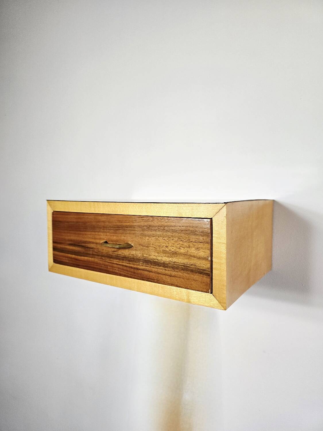 70s Floating Wall-Mounted Nightstand/Drawer