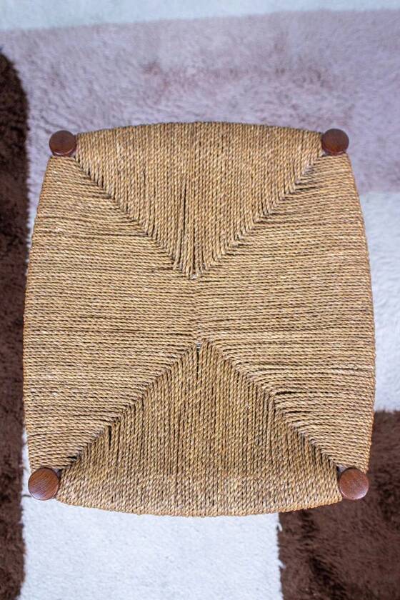 Vintage Teak Stool Chair Soborg Niels Möller Danish Mid Century