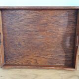 Rectangular wooden serving tray