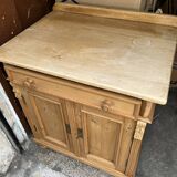 Meuble billot 2 porte en pin