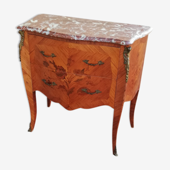 Commode marquettée style Louis XV