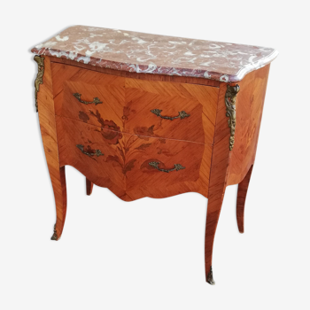 Inlaid chest of drawers Louis XV style