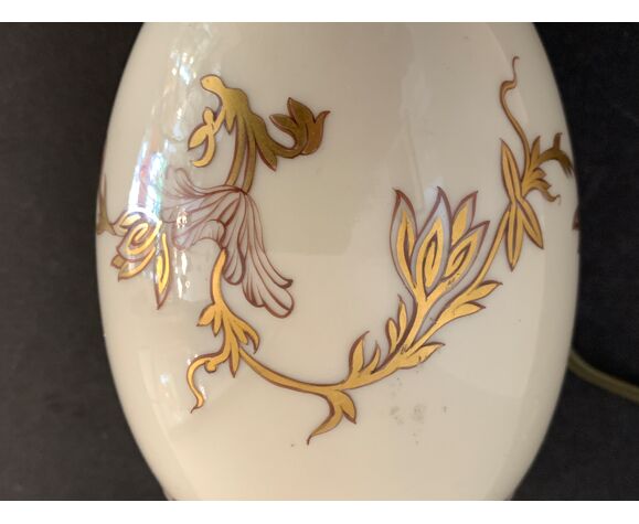Limoges porcelain lamp foot