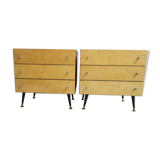 Set 1960 bedside nighttables