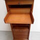 Vintage oak filing cabinet with roller shutter