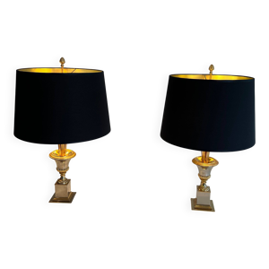 Paire de lampes palmier