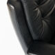 Vintage leather revolving chair, France 1960