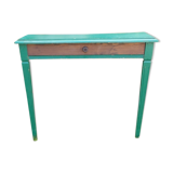 Console en bois verte