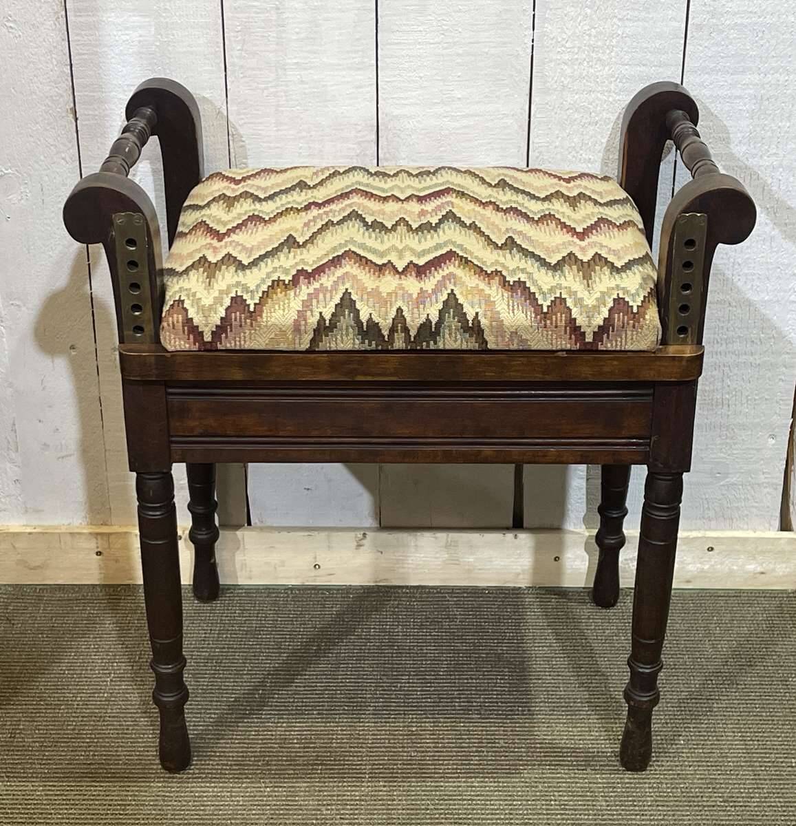 1930s English piano stool