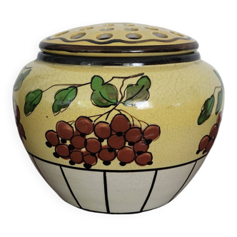 Pique fleur ancien en faïence de Belgique