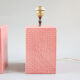 Pink Italian table lamps, 1970s.
