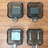 Stackable German ashtrays from the mid-century by Wilhelm Wagenfeld for WMF, 1960s, set of 5.