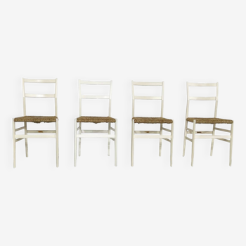 Set of 4 Superleggera chairs by Gio Ponti - 1950s