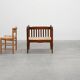 Large Arts & Crafts oak side chair, Belgium ca. 1915