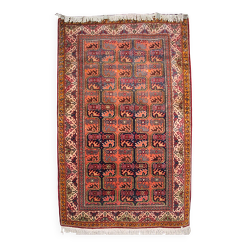 Curated Vintage Turkish Carpet - 4x6 ft | Handmade Tribal Oushak Rug