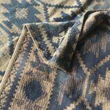Tapis bleu et marron 140x299cm