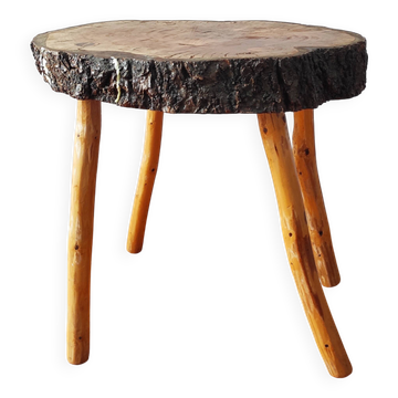 Table basse bout de canapé brutaliste