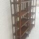 Pair of rattan shelves