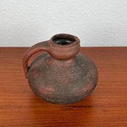 Carafe vase by German studio pottery, brutalist vintage by Gerhard Liebenthron, 1974.