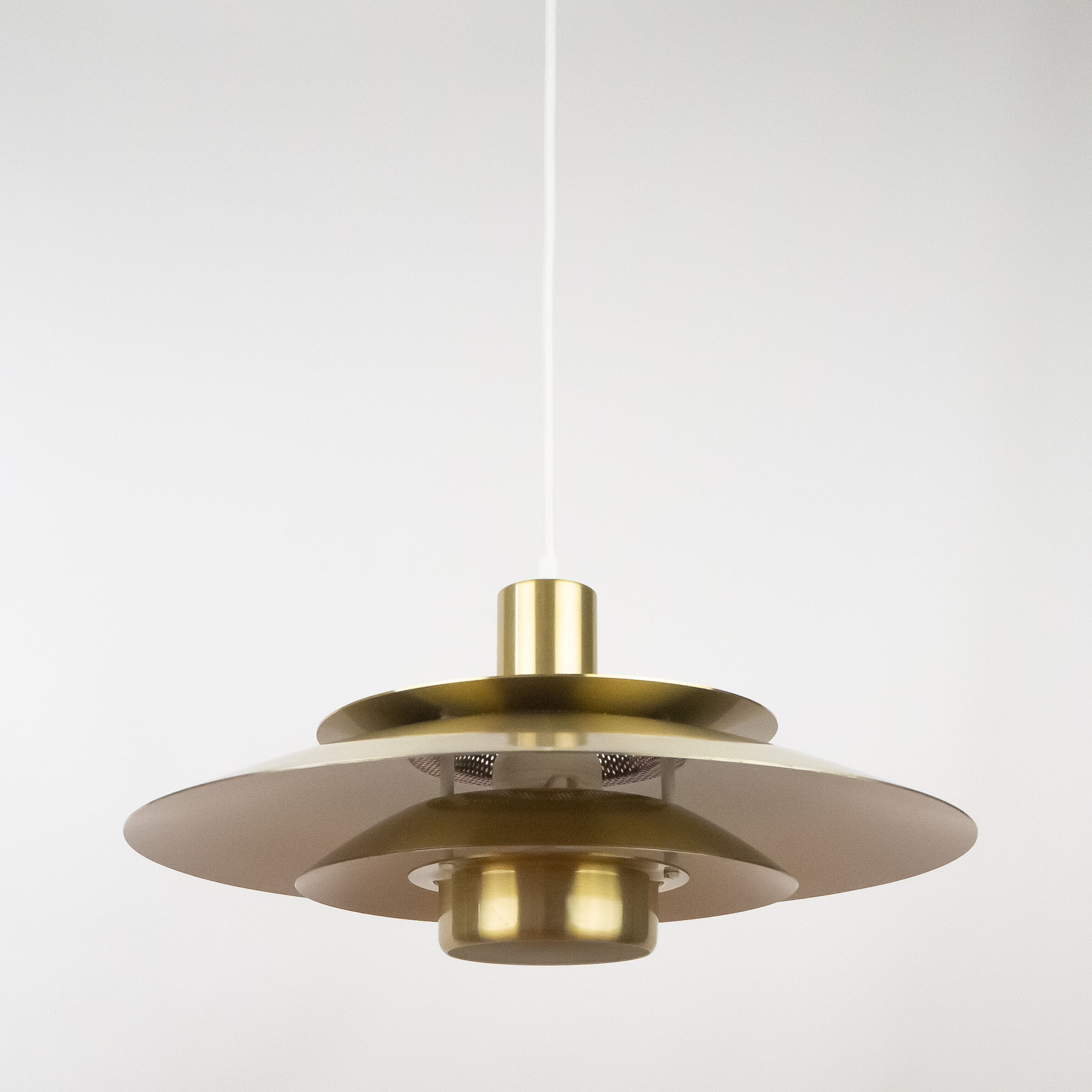 Danish vintage pendant lamp by Kurt Wiborg, Jeka, 1980s