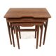 Set de 3 tables gigognes en palissandre, Danemark, 1960