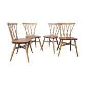 Lot de 4 chaises Ercol, années 1960