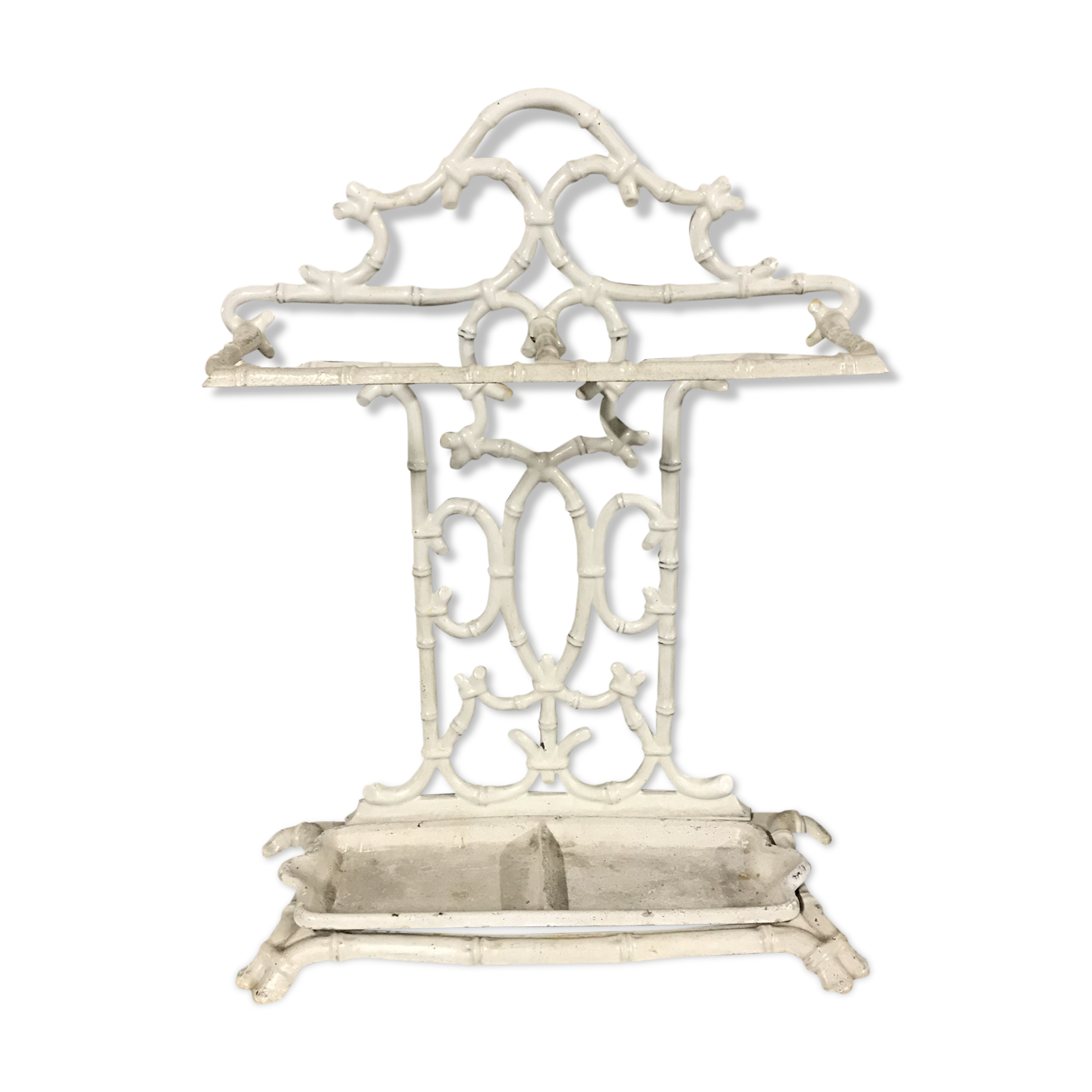 Porte-parapluie fer et émaillé