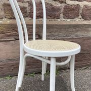 2 chaises bistrot shabby chic bois courbé vintage