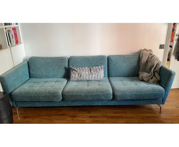 Sofa boconcept model osaka turquoise velvet fabric - napoli | Selency