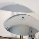 Mushroom lamp, chrome metal saucer, Aluminor, France, 1970