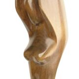 Pair of Large Vintage Teak Sculptures, 1950s