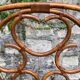 Vintage 1970s bamboo rattan headboard L166