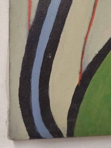 Oil painting on canvas "mask" franco prayer (1924) 50 x 60 cm