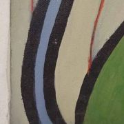 Oil painting on canvas "mask" franco prayer (1924) 50 x 60 cm