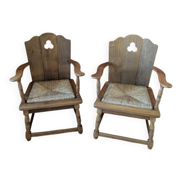 Paire de chaises néerlandaises