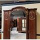 Antique Art Nouveau wardrobe, linen. - fire-gilded bronze
