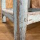 Tabouret porte plante bois patiné déco loft atelier campagne chic
