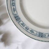 Flat plate x4, iron earth, Moulin des Loups, Motif Pasteur