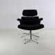 Artifort big tulip lounge chair with original ottoman