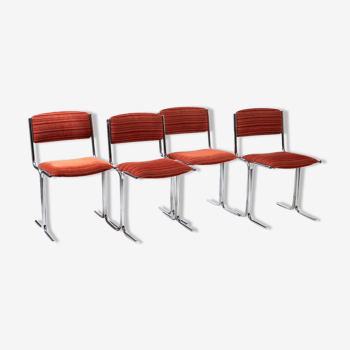 Suite of four chairs 70s