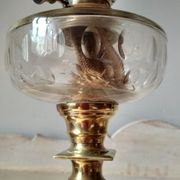 Ancient oil lamp in green onyx