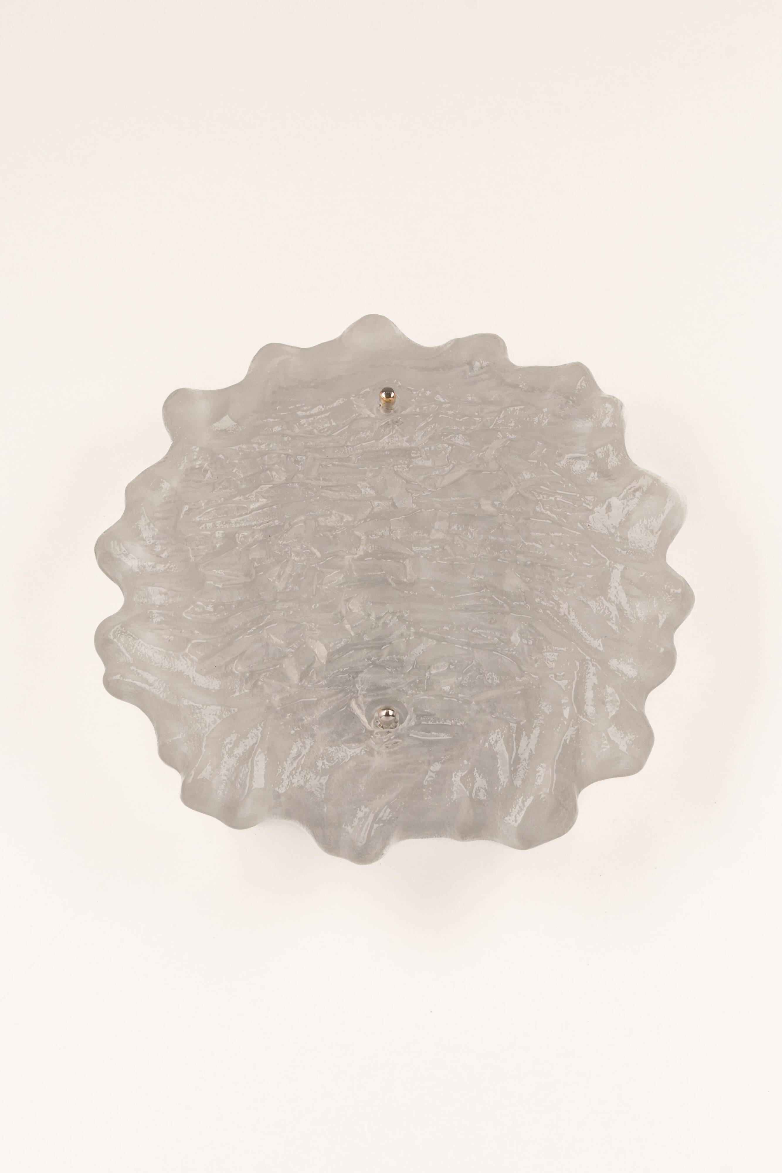 Exclusive Murano glass Sputnik wall sconces by Peill & Putzler, Germany.