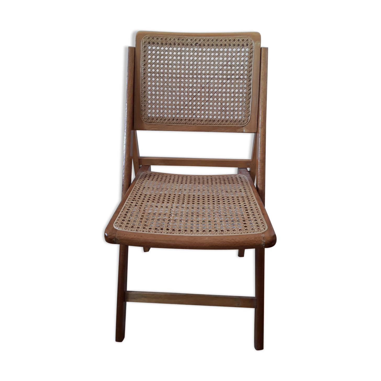 Vintage canne folding chair